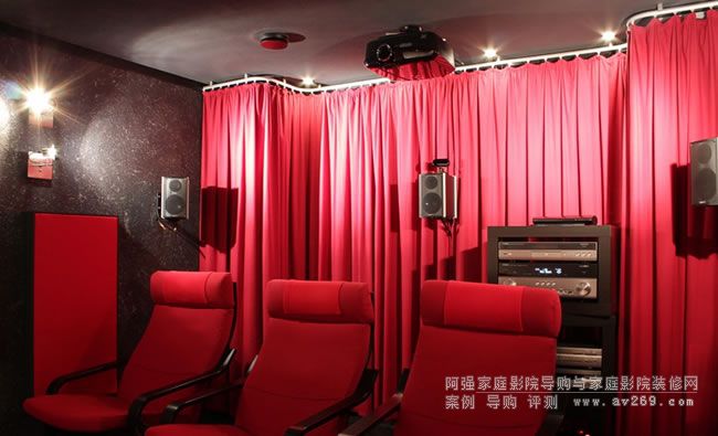 改造的家庭影院后部區(qū)域