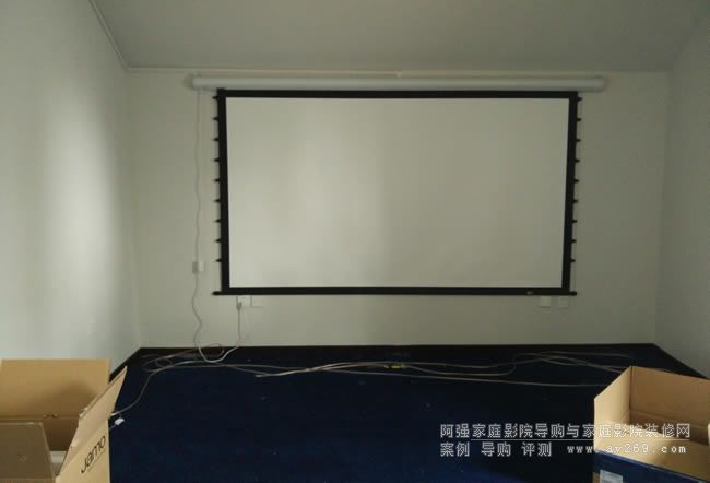 萬元打造的家庭影院之JK電動拉繩幕布