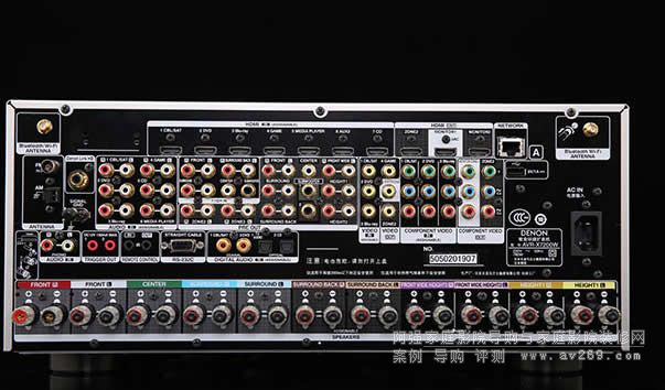 天龍功放X7200W面板