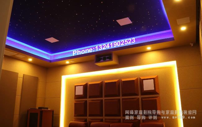 浪漫星空頂下的私人家庭影院在紅橡墅別墅區(qū)