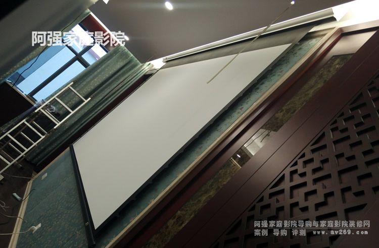 JK電動幕布 150英寸電動拉線幕布