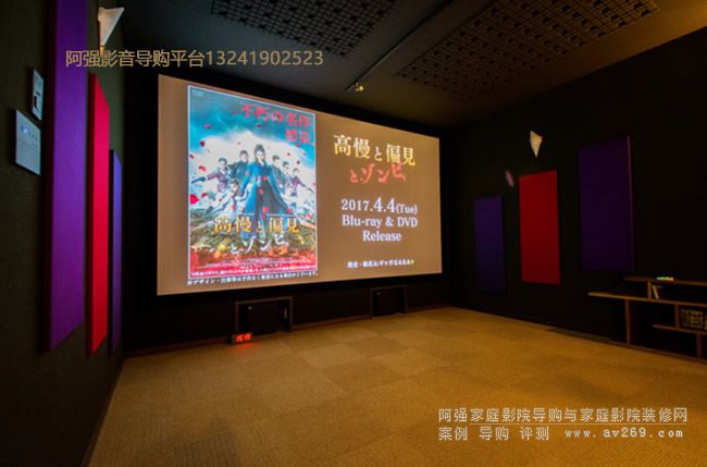 家庭影院案例視麗瓏幕布