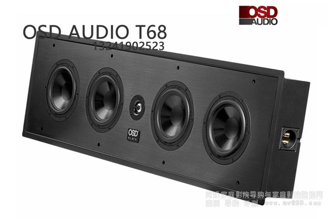 OSD音箱 OSD Audio T68三分頻LCR喇叭6.5寸音箱