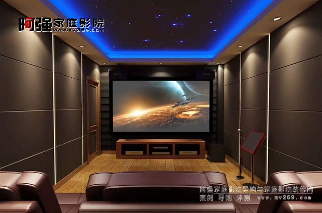簡約現(xiàn)代家庭影院裝修效果圖