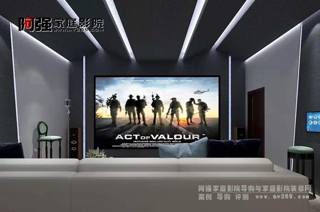 多功能影院與卡拉OK娛樂功能的家庭影院效果圖